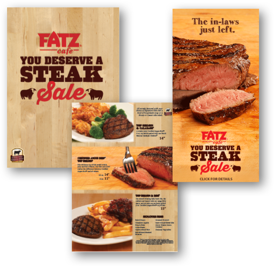 What are some popular items on the Fatz Cafe menu?